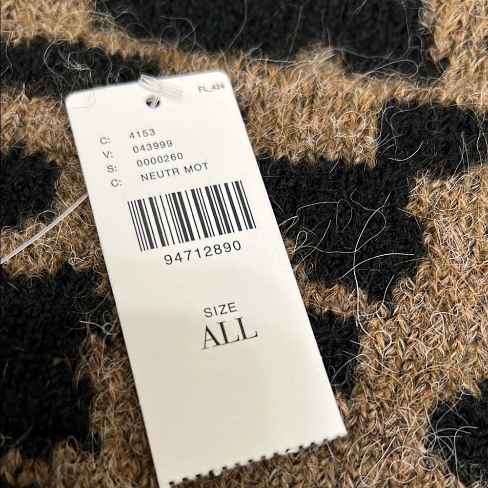 Anthropologie Animal Print Knit Hat - Picture 4 of 4